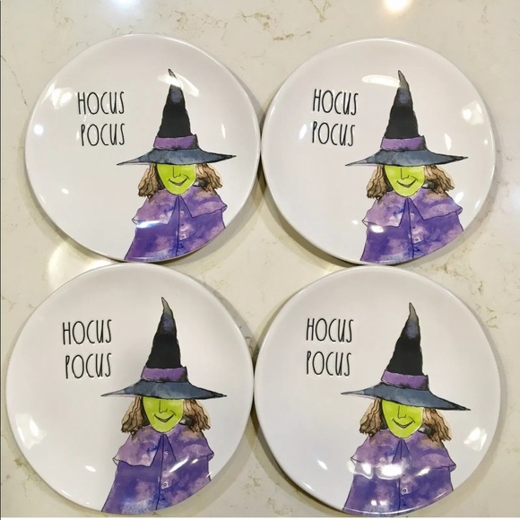 Rae Dunn Other - SOLD Rae Dunn HOCUS POCUS 8” SALAD Dessert Plates